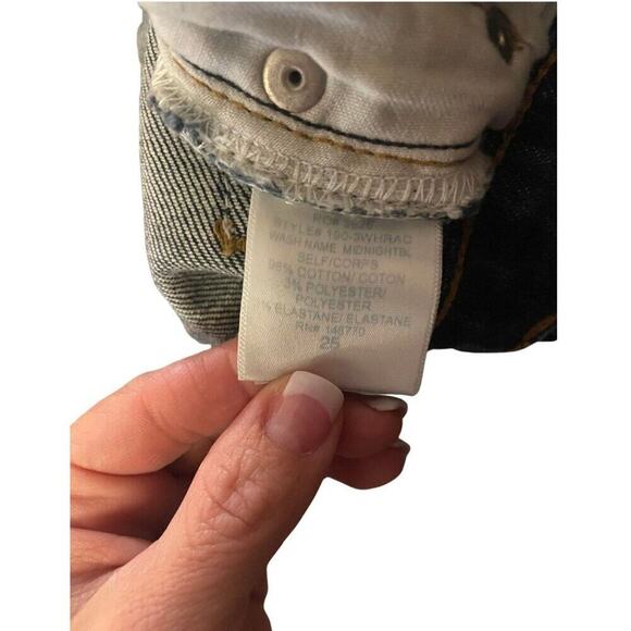 RE/DONE Comfort Stretch High Rise Crop Jean Size 25 NWT - Picture 7 of 10